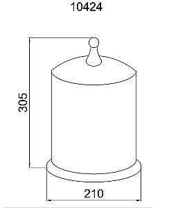 Мусорное ведро Boheme Imperiale 10424 купить в интернет-магазине сантехники Sanbest