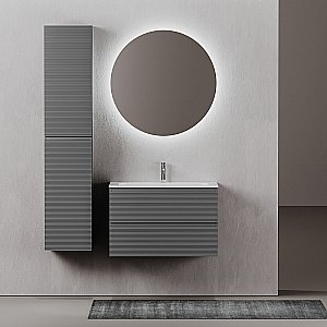 Тумба с раковиной Sancos Folk 80 FL80GS Grey soft для ванной в интернет-магазине Sanbest