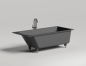 Ванна Salini Cascata KIT S-Sense 104513MRH 180x80 белая/внутри RAL матовая купить в интернет-магазине Sanbest