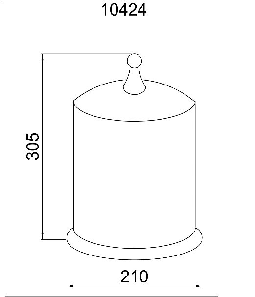 Мусорное ведро Boheme Imperiale 10424 купить в интернет-магазине сантехники Sanbest