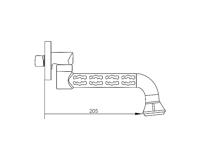 Излив для ванны Bronze de Luxe Windsor 15815 бронза купить в интернет-магазине сантехники Sanbest