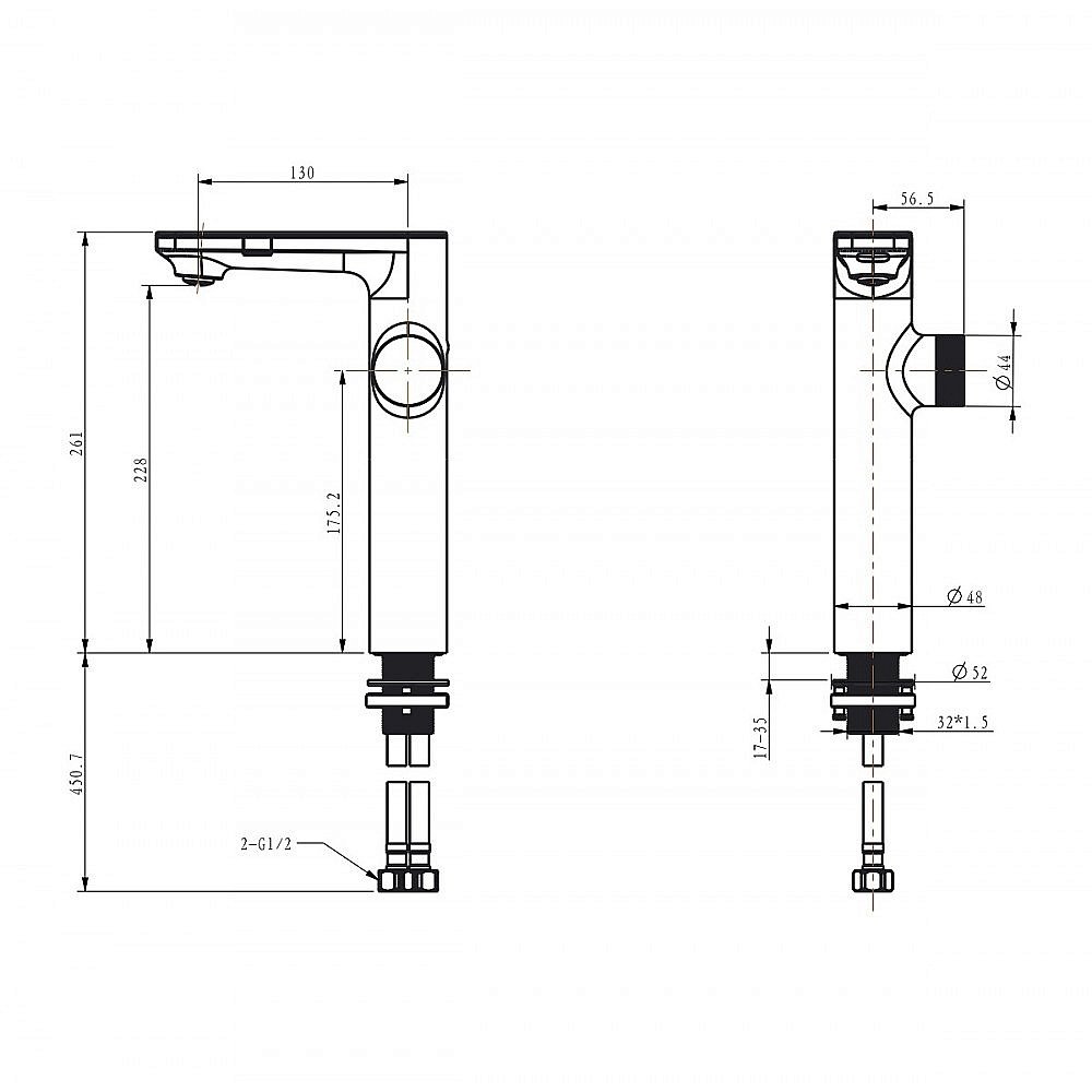 Смеситель для раковины BERGES MORANS 076004 черный матовый купить в интернет-магазине сантехники Sanbest