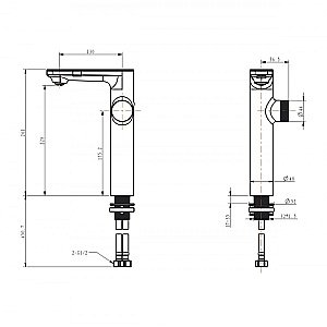 Смеситель для раковины BERGES MORANS 076004 черный матовый купить в интернет-магазине сантехники Sanbest