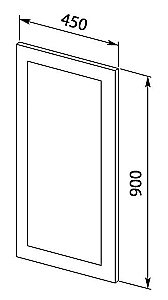 Зеркало Aquanet Нота 45х90 лайт в ванную от интернет-магазине сантехники Sanbest