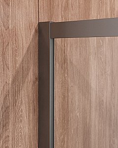Душевой уголок Cezares Molveno 90x90 Molveno-R-1-90-C-GM-IV стекло прозрачное/профиль матовая оружейная сталь купить в интернет-магазине Sanbest