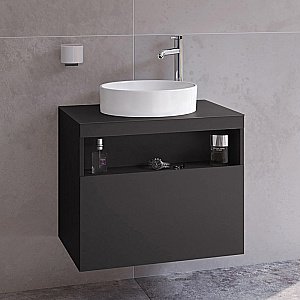 Тумба с раковиной KEUCO STAGELINE 32855970000 65 вулканит матовый для ванной в интернет-магазине Sanbest