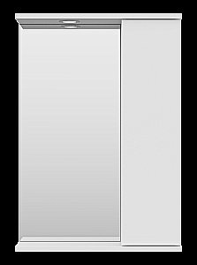 Зеркало со шкафом Misty Лира 50 П-Лир04050-013П белый в ванную от интернет-магазине сантехники Sanbest