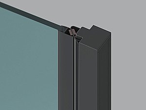Душевая дверь Ravak COSD1-80 X0VV40300Z1 профиль черный/прозрачное стекло купить в интернет-магазине Sanbest
