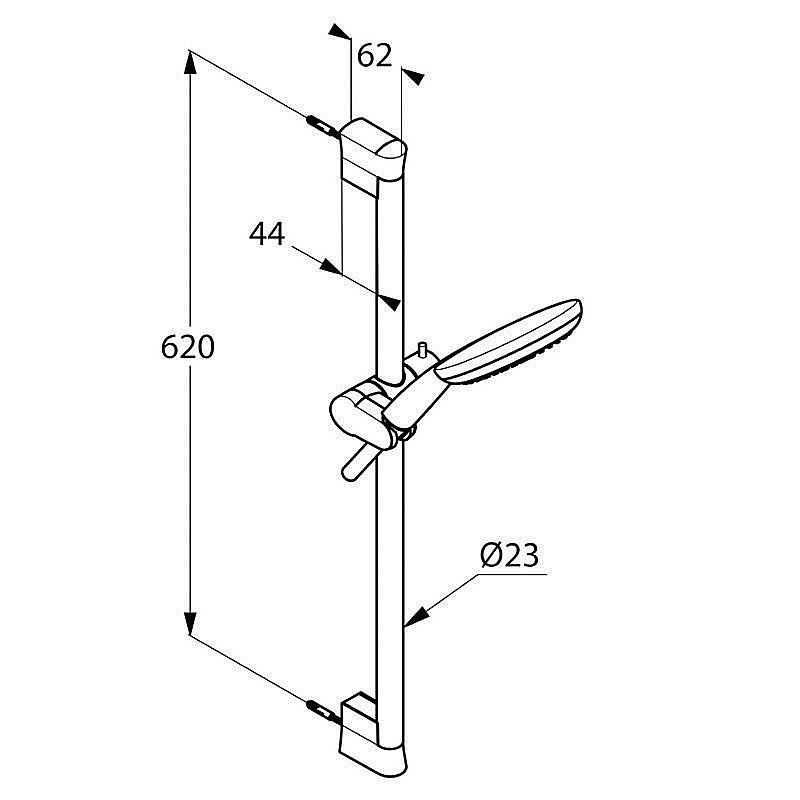 Душевой гарнитур Kludi Freshline 679300500 купить в интернет-магазине сантехники Sanbest