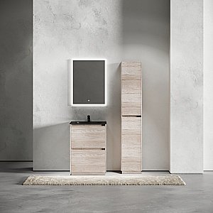 Тумба с раковиной Sancos Libra Floor 60 LB60FEG дуб галифакс натуральный для ванной в интернет-магазине Sanbest