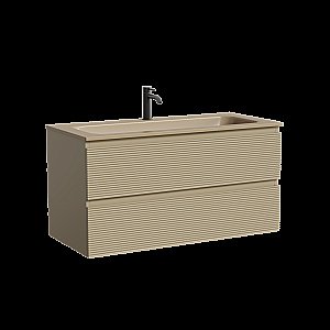 Тумба с раковиной Sancos FOLK FL100CP/CN7013MC 100 капучино для ванной в интернет-магазине Sanbest