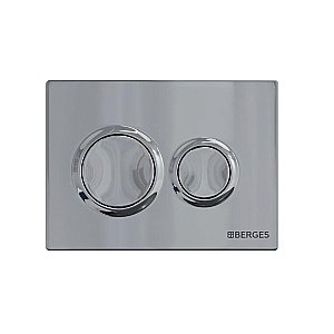 Кнопка для инсталляции BERGES NOVUM 040063 O3 хром глянец купить в интернет-магазине сантехники Sanbest