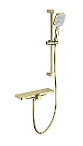 Смеситель для ванны с душем WONZON & WOGHAND Onix, Брашированное золото (WW-B2551-A-BG) купить в интернет-магазине сантехники Sanbest