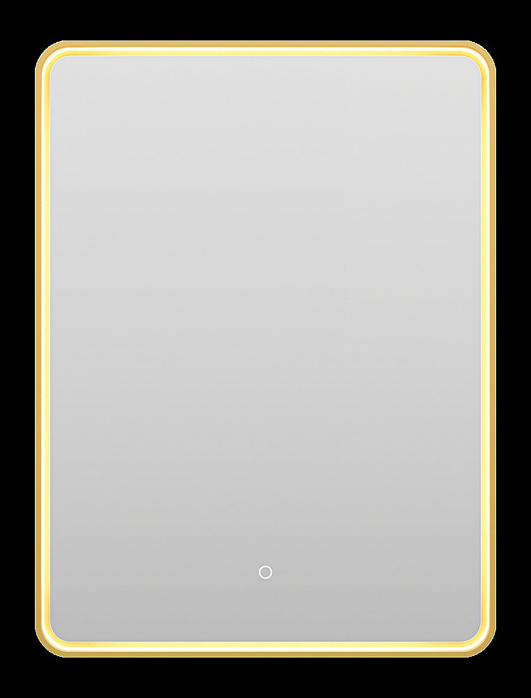 Зеркало с LED-подсветкой Misty MERCURY 60x80 золото в ванную от интернет-магазине сантехники Sanbest