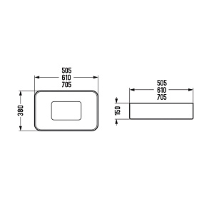 Раковина Vincea VBS-50460 белая купить в интернет-магазине Sanbest