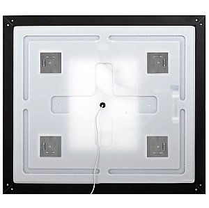 Зеркало BelBagno SPC-KRAFT-800-800-LED-TCH-WARM-NERO в ванную от интернет-магазине сантехники Sanbest