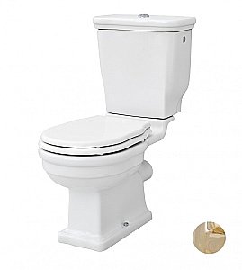 Унитаз напольный Artceram Hermitage HEV004 01 00 золото купить в интернет-магазине Sanbest