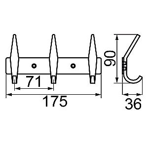 Крючок Veragio Gifortes VR.GFT-9073.BR купить в интернет-магазине сантехники Sanbest