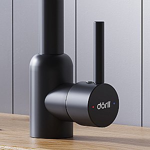 Смеситель для кухни Dorff Logic D3007022 черный матовый купить в интернет-магазине сантехники Sanbest