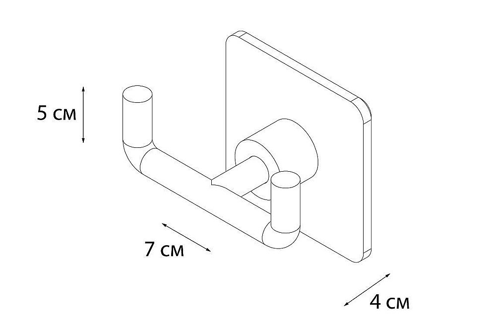 Крючок FIXSEN SQUARE FX-93105A купить в интернет-магазине сантехники Sanbest