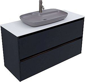 Тумба с раковиной Allen Brau Activity 120 1.34007.AM антрацит матовый/черный брашированный для ванной в интернет-магазине Sanbest