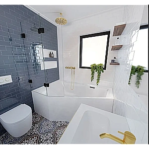 Акриловая ванна Riho Rething Space Fall 180x110 белая купить в интернет-магазине Sanbest