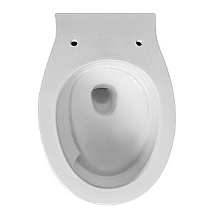 Унитаз подвесной Abber Bequem AC1127 белый, безободковый, с крышкой микролифт, слив торнадо купить в интернет-магазине Sanbest