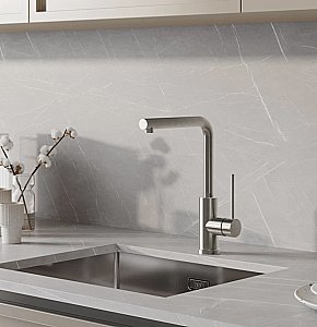 Смеситель для кухни Iddis Rule RULSTL0i05 сталь купить в интернет-магазине сантехники Sanbest