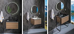 Тумба с раковиной Armadi Art Vallessi 60 дуб светлый фактурный для ванной в интернет-магазине Sanbest