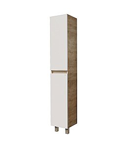 Пенал напольный Grossman ПОЛО 303003-1 30 дуб сонома/белый для ванной в интернет-магазине сантехники Sanbest