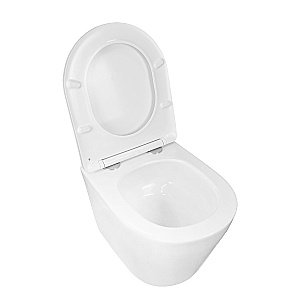 Унитаз подвесной Loranto KROSA 4551+87266 с инсталляцией, безободковый, смыв торнадо, с сиденьем микролифт, белый купить в интернет-магазине Sanbest