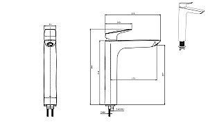 Смеситель для раковины Aquatek Вега AQ1004MB черный матовый купить в интернет-магазине сантехники Sanbest