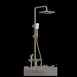 Душевая система с термостатом WONZON & WOGHAND WW-B3310-BG брашированное золото купить в интернет-магазине сантехники Sanbest