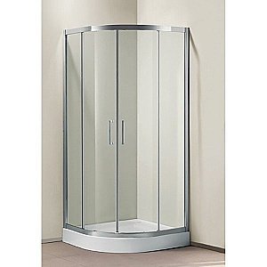 Душевой уголок Cezares Porta 89х89 PORTA-R-2-90-C-Cr-IV стекло прозрачное/профиль хром купить в интернет-магазине Sanbest