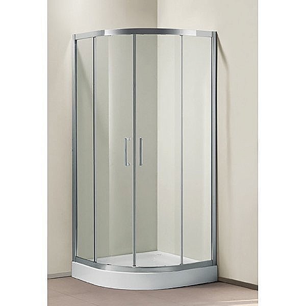 Душевой уголок Cezares Porta 89х89 PORTA-R-2-90-C-Cr-IV стекло прозрачное/профиль хром купить в интернет-магазине Sanbest