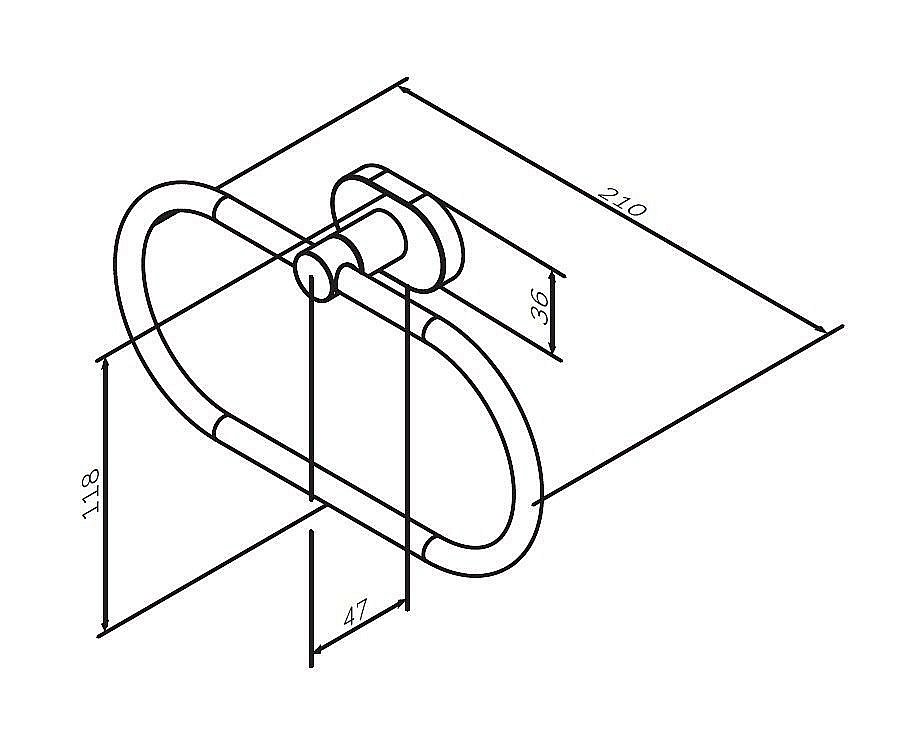 Полотенцедержатель AM.PM Sense A7434400 купить в интернет-магазине сантехники Sanbest