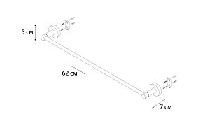 Полотенцедержатель FIXSEN MODERN FX-51501 купить в интернет-магазине сантехники Sanbest