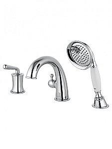 Смеситель на борт ванны WONZON & WOGHAND STEAM, Хром (WW-88659008-CR) купить в интернет-магазине сантехники Sanbest