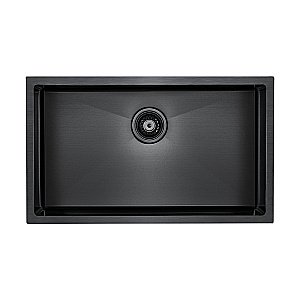 Мойка кухонная Paulmark Koher PM807444-GM Черная купить в интернет-магазине сантехники Sanbest