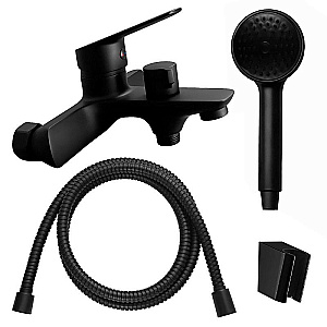 Смеситель для ванны Loranto Avrora LR30506001BL черный матовый купить в интернет-магазине сантехники Sanbest