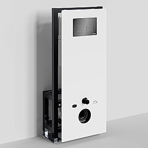 Инсталляция для унитаза WasserKraft Glan 66TLT.010.ME.WH.PB03 с черной глянцевой кнопкой купить в интернет-магазине сантехники Sanbest