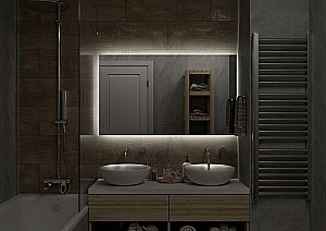 Зеркало ART&MAX PERUGIA 120 AM-Per-1200-800-DS-F в ванную от интернет-магазине сантехники Sanbest