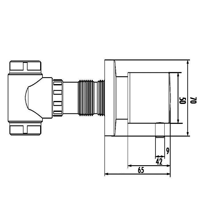 Встраиваемый вентиль Creavit AC50L.NYL зеленый Нил матовый купить в интернет-магазине сантехники Sanbest