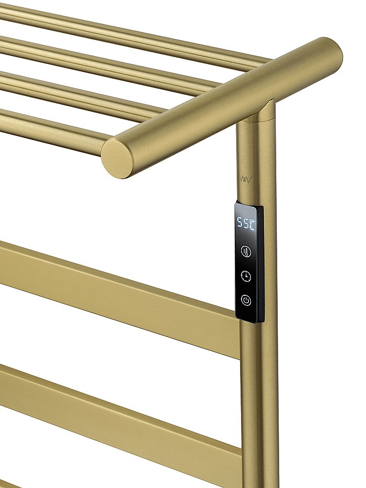 Полотенцесушитель электрический WONZON & WOGHAND ESSEN, Брашированное золото (WW-A403-BG) купить в интернет-магазине сантехники Sanbest