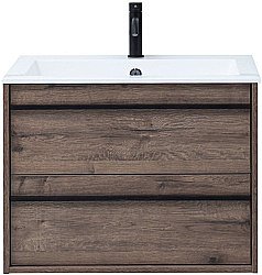 Тумба для раковины Aquanet Lino 253911 70 Дуб Веллингтон купить в интернет-магазине сантехники Sanbest