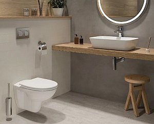 Унитаз подвесной Vitra Normus 9773B003-7202 с инсталляцией, с крышкой, белый купить в интернет-магазине Sanbest