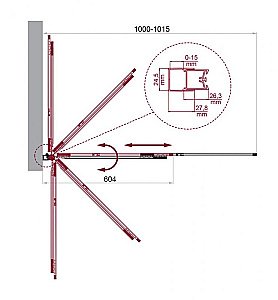 Шторка для ванны BelBagno LUCE-VF-11 100 стекло прозрачное/профиль хром купить в интернет-магазине Sanbest