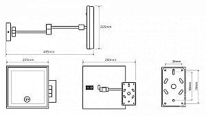 Зеркало косметическое Bemeta 112101202 хром купить в интернет-магазине сантехники Sanbest