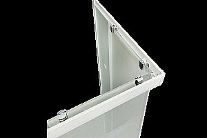 Душевой уголок Royal Bath HPD RB1110HPD-C 110х100 матовое стекло/профиль белый купить в интернет-магазине Sanbest