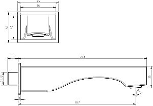 Излив для ванны Lemark LM7281BL купить в интернет-магазине сантехники Sanbest